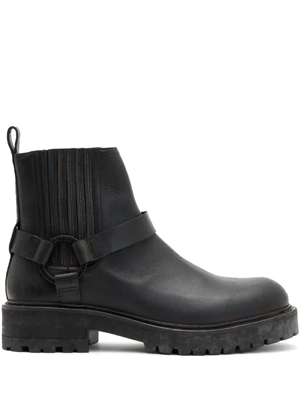 AllSaints レザー ブーツ | ブラック | FARFETCH JP