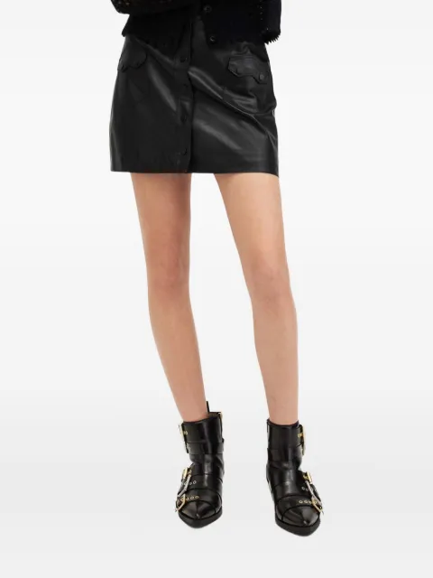 AllSaints Rock button-front skirt