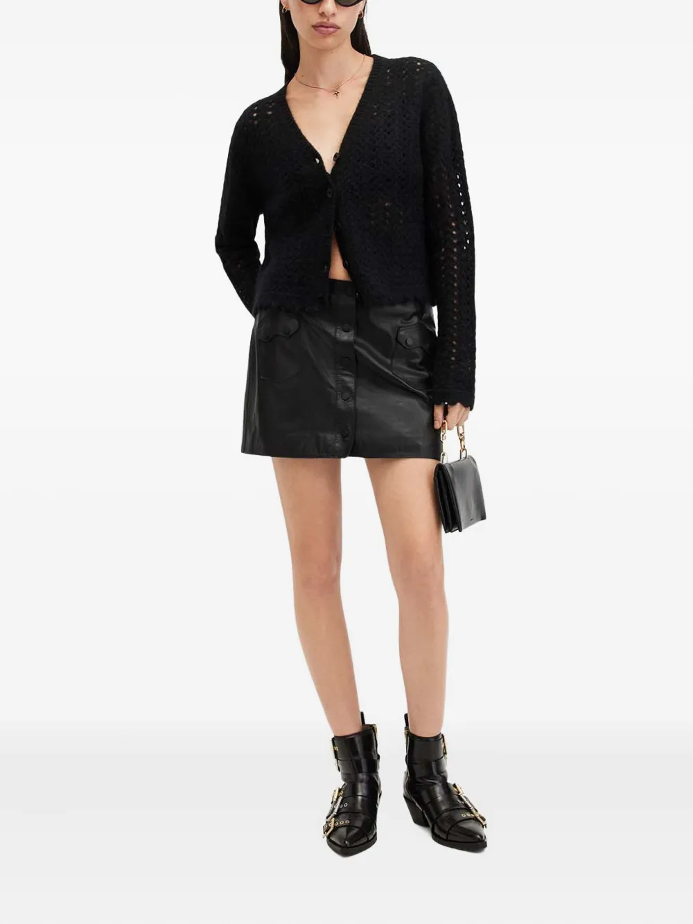 AllSaints Rock button-front skirt | A-Line Skirts | Image 2