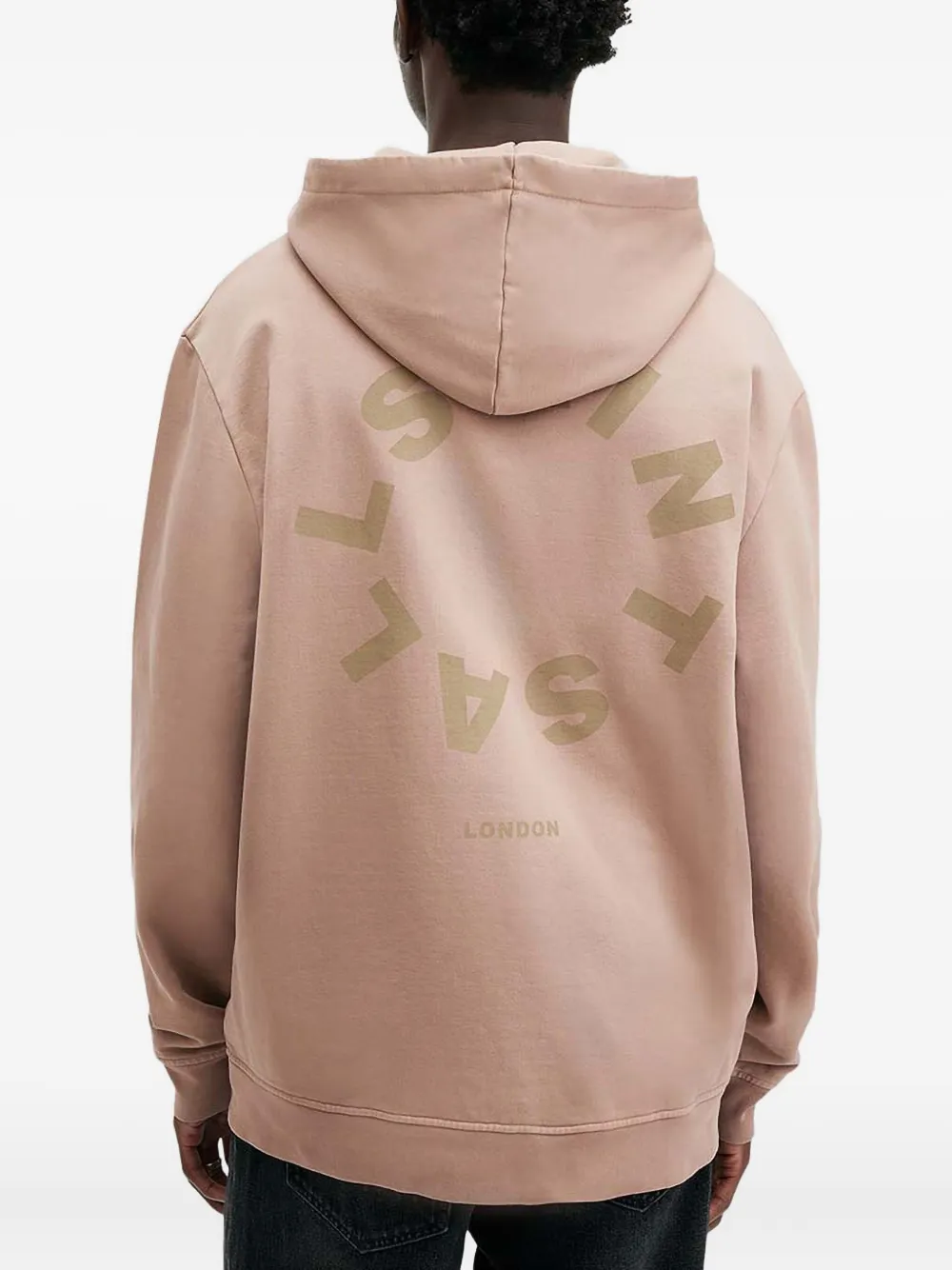 AllSaints Tierra hoodie met logoprint Beige