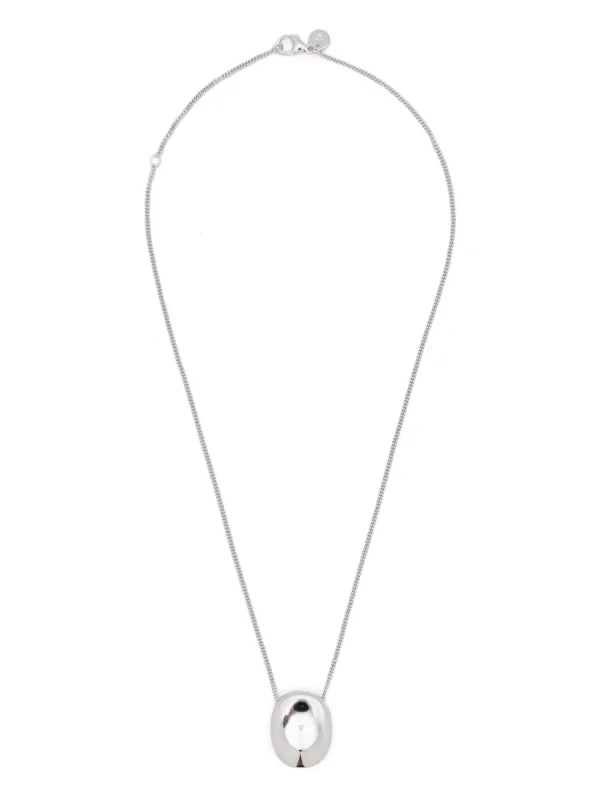 Tom Wood Pebble ネックレス | シルバートーン | FARFETCH JP