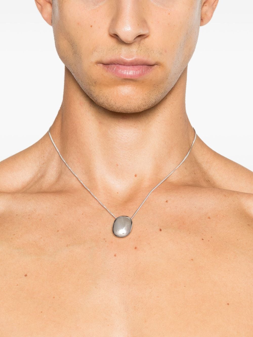 Tom Wood Pebble necklace - Zilver