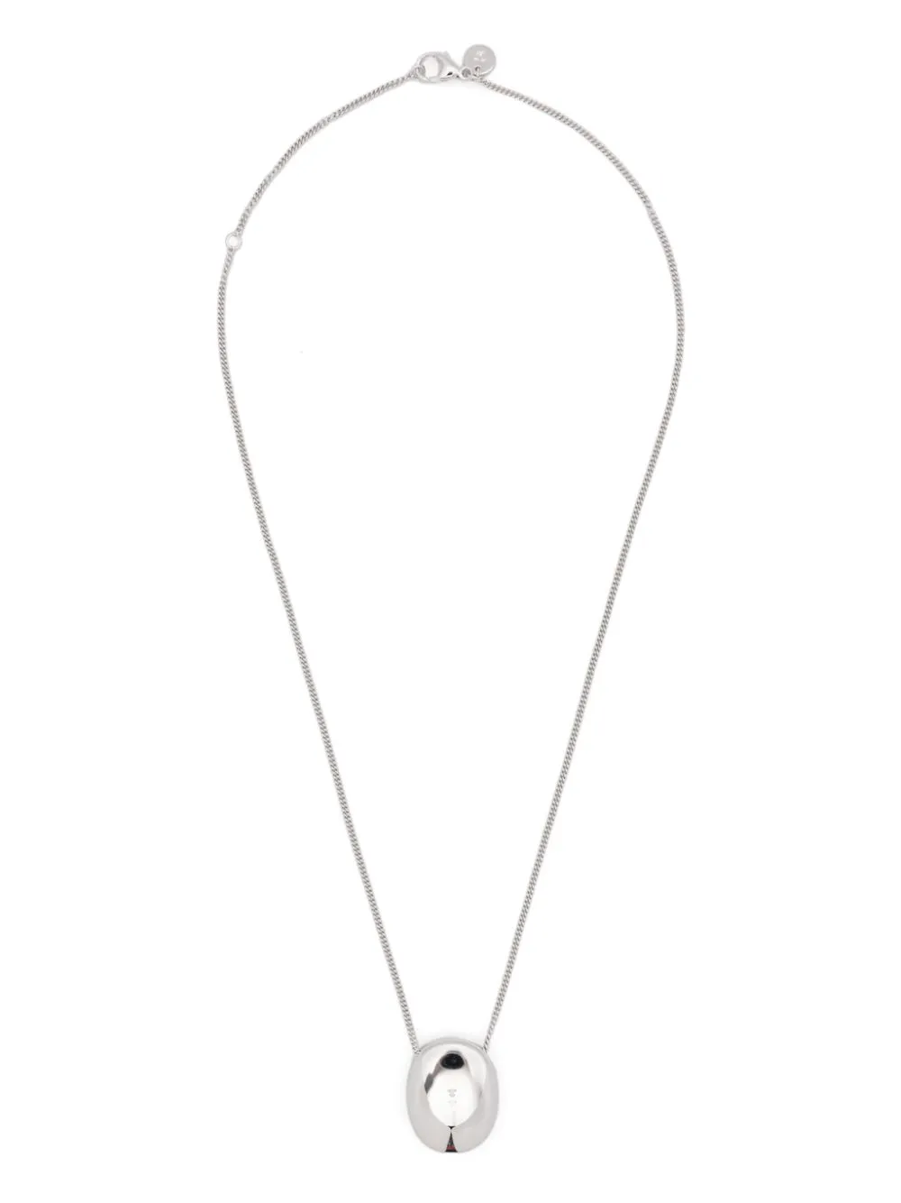 Tom Wood Pebble Necklace In Silver