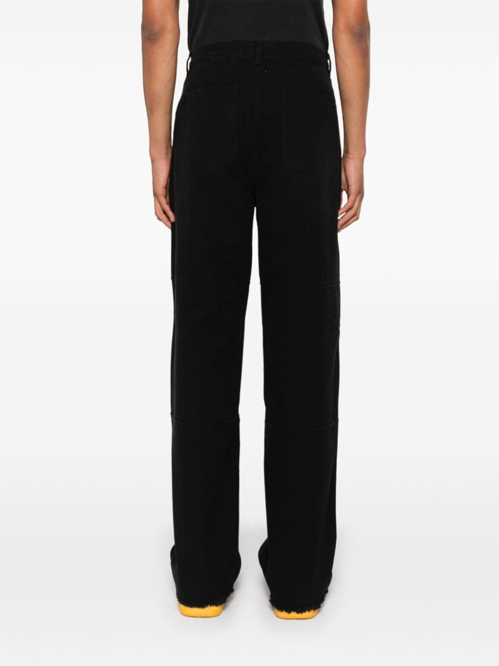 Shop Honor The Gift Logo-patch Trousers In Black