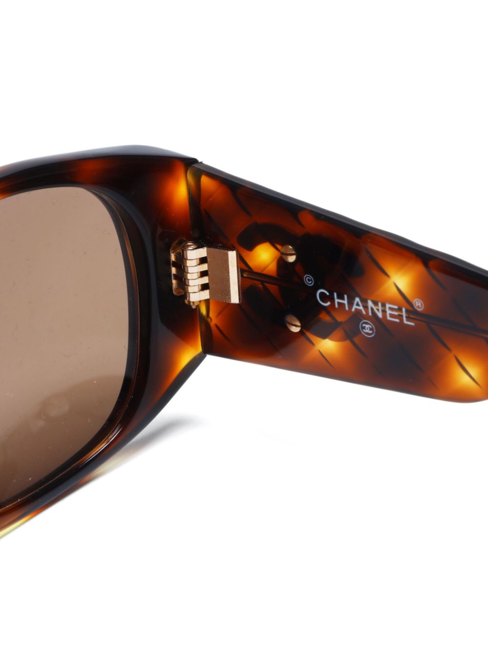 CHANEL 2000s quilted sunglasses Women