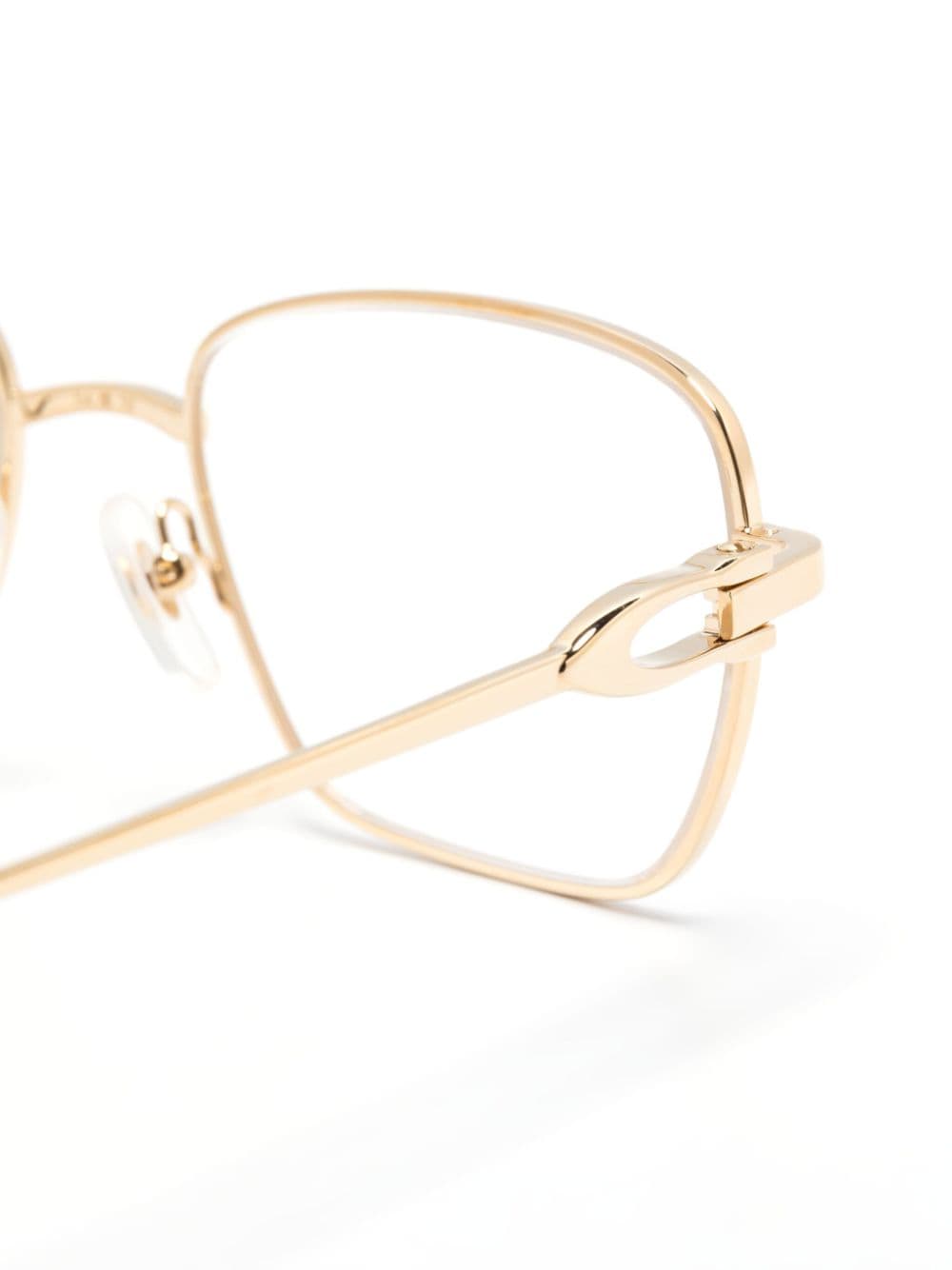 Shop Cartier Ct0519o Glasses In 金色