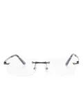 Cartier Eyewear rimless glasses - Black