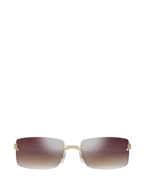 Cartier Eyewear リムレス サングラス | ゴールドトーン | FARFETCH JP