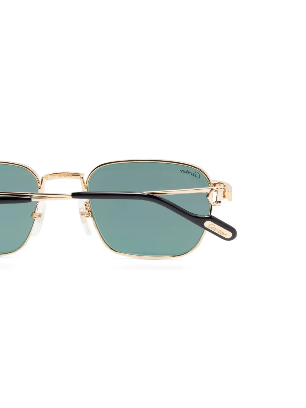 Cartier Eyewear Zonnebril met vierkant montuur Goud