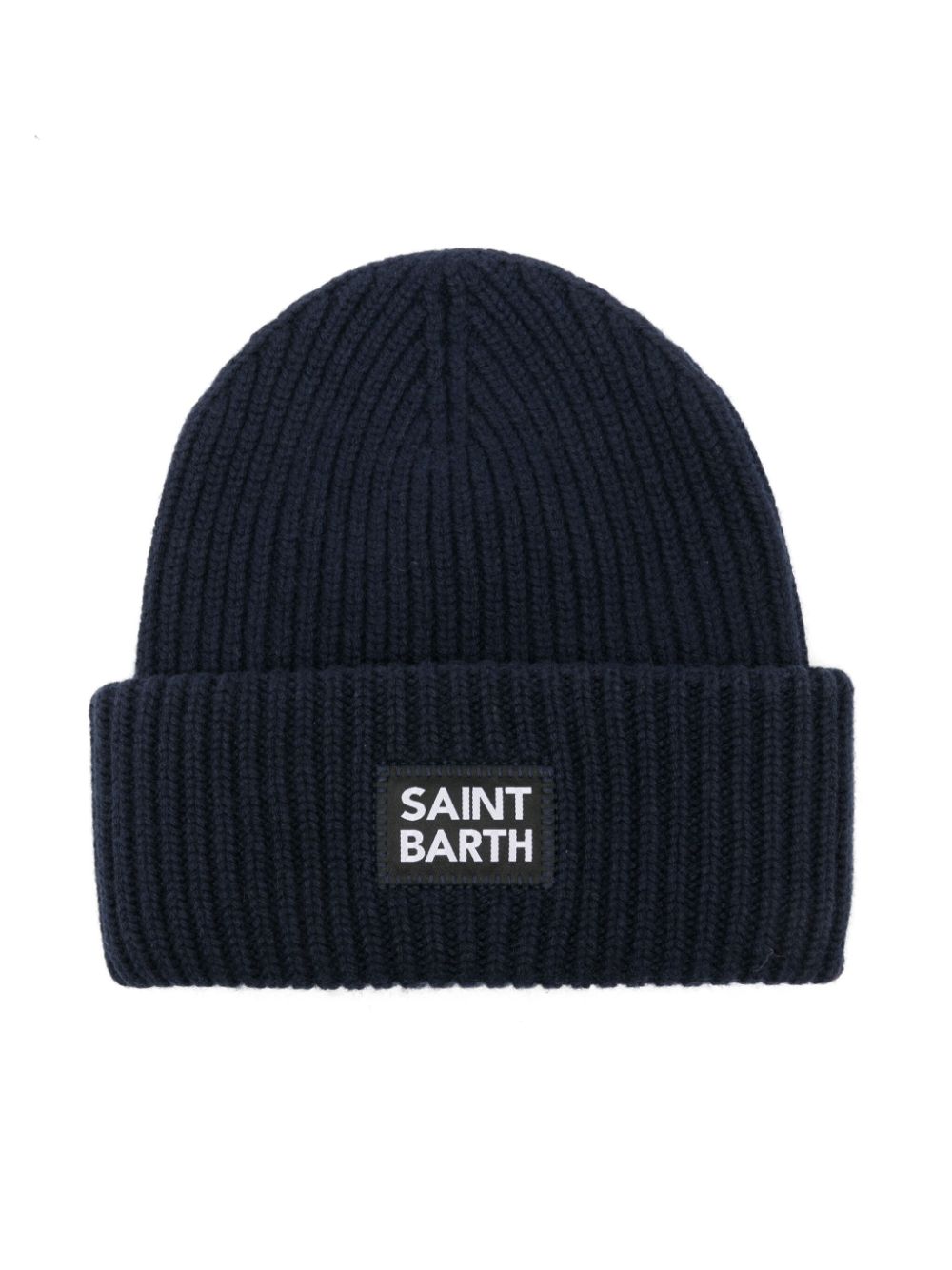 MC2 Saint Barth Kids logo-patch beanie hat - Blue