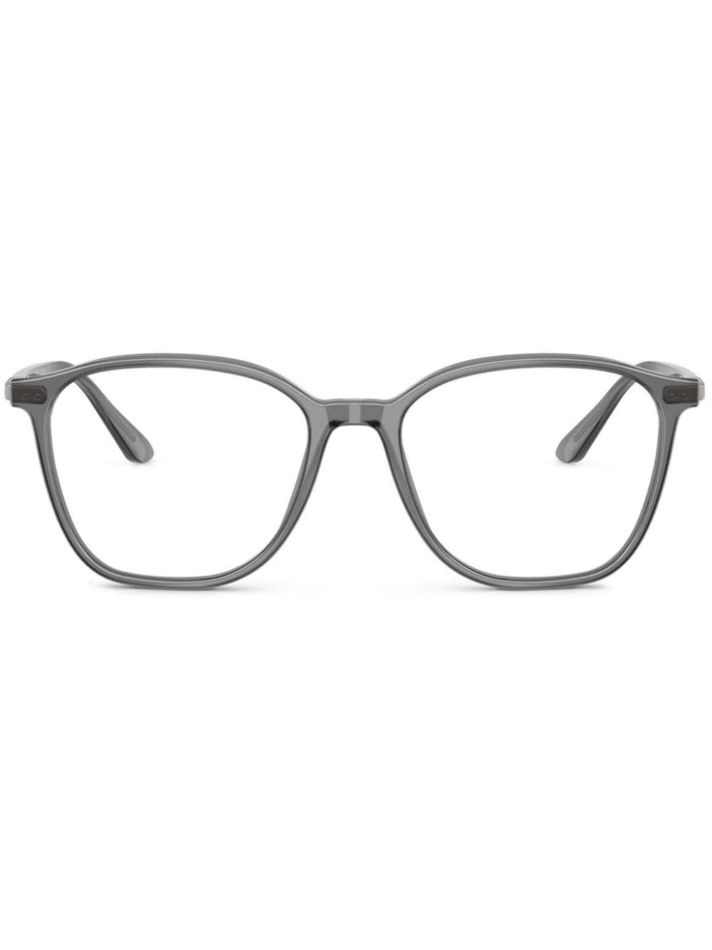 Shop Giorgio Armani Square-frame Glasses In Grey