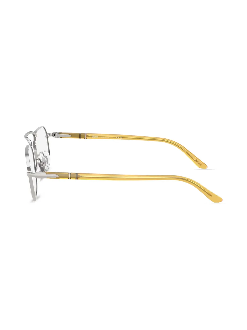 Persol Bril met geometrisch montuur Zilver