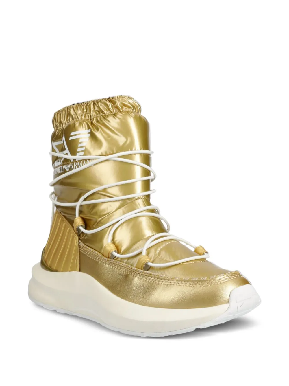 Ea7 Emporio Armani metallic puffer ankle boots | Ankle Boots | Image 2