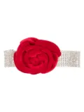 Magda Butrym velvet rose chocker - Red