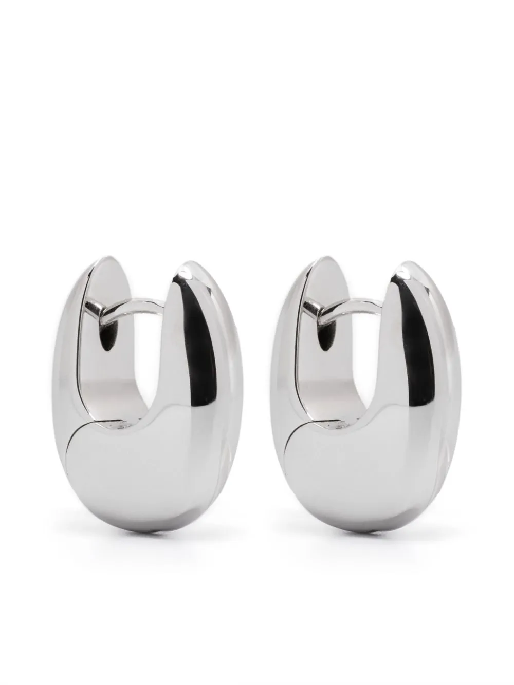 Tom Wood Small Pebble Earrings In Silver