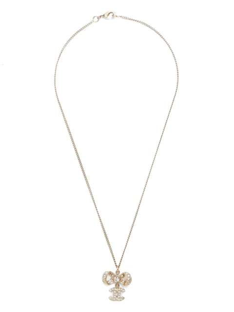 CHANEL Pre-Owned 2016 CC Mark rhinestone necklace