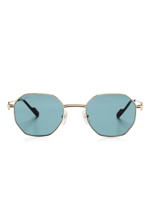 Lunettes de soleil à monture octogonale - Cartier Eyewear - Modalova