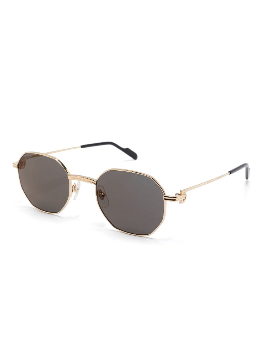 Shop Cartier Ct0500s Sunglasses In Gold