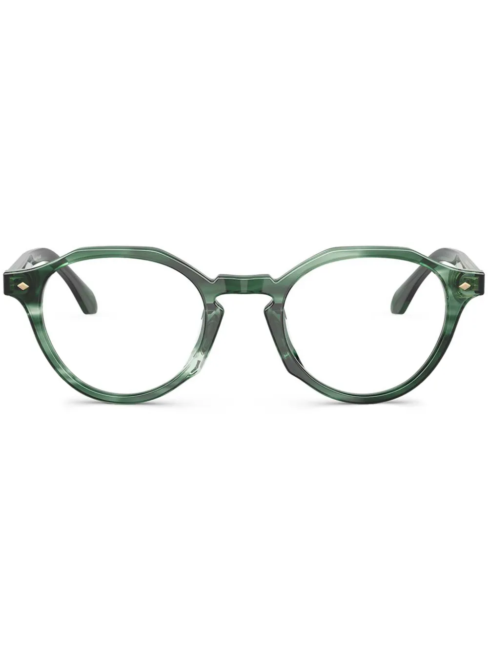 Giorgio Armani round-frame glasses | Green | Image 1
