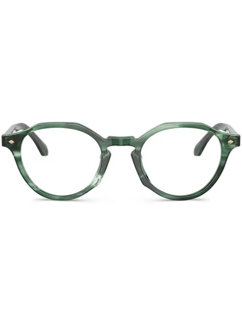 Lunettes à monture ronde - Giorgio Armani - Modalova