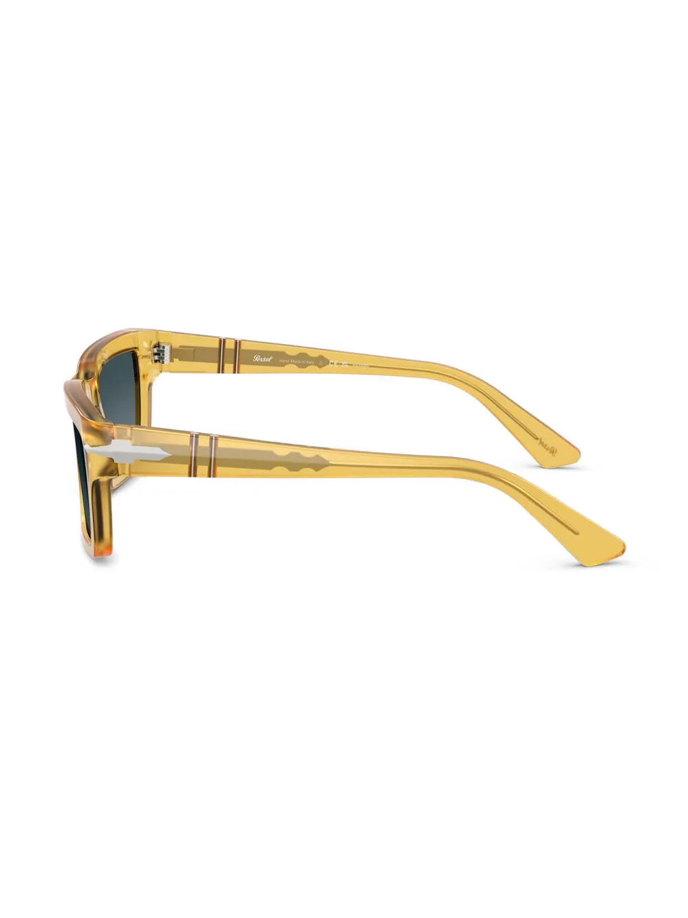 Persol Zonnebril met vierkant montuur Geel