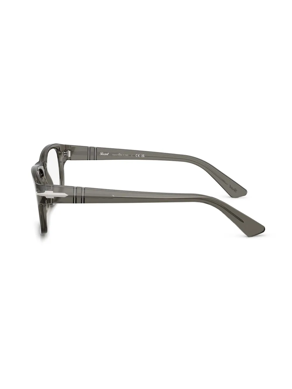 Persol Bril met rechthoekig montuur Grijs