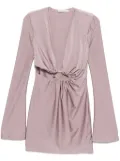 Amen V-neck mini dress - Pink