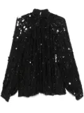 Amen sequinned blouse - Black