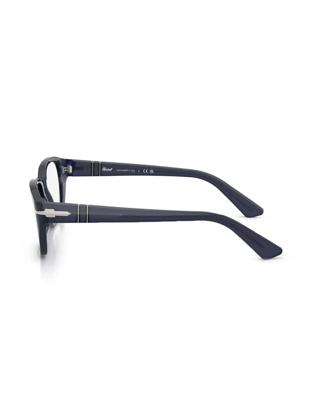 Persol Bril met rechthoekig montuur Blauw
