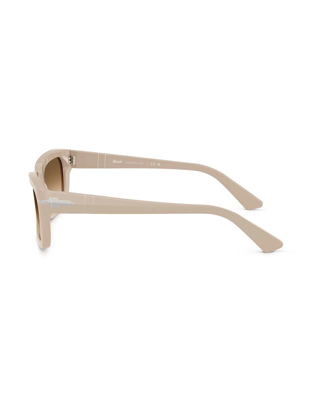 Persol Zonnebril met rechthoekig montuur Beige