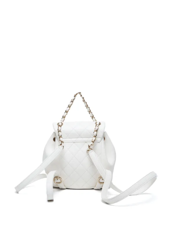 CHANEL Pre-Owned 2020s Mini Duma Backpack | White | FARFETCH