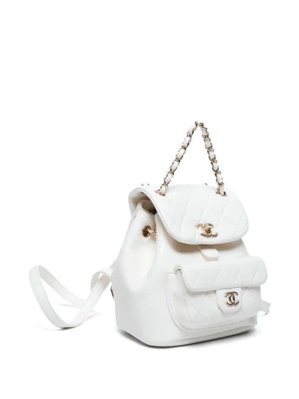 CHANEL Pre-Owned 2020s Mini Duma Backpack | White | FARFETCH