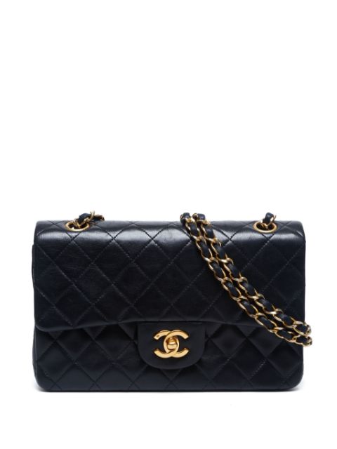 HOT SALE CHANEL 1989-1991 small Classic Flap shoulder bag Women