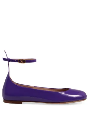 Valentino Garavani Garavani ロックスタッズ サテンバレエシューズ