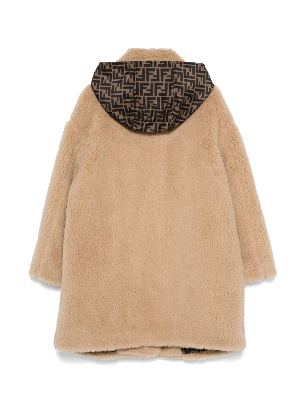 Fendi Kids Fleece jas Bruin