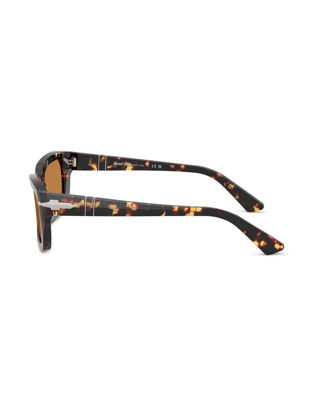 Persol Zonnebril met rechthoekig montuur Bruin