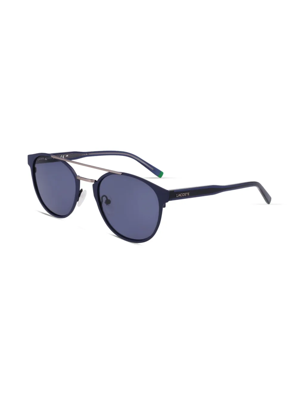 Lacoste Zonnebril met rond montuur Blauw