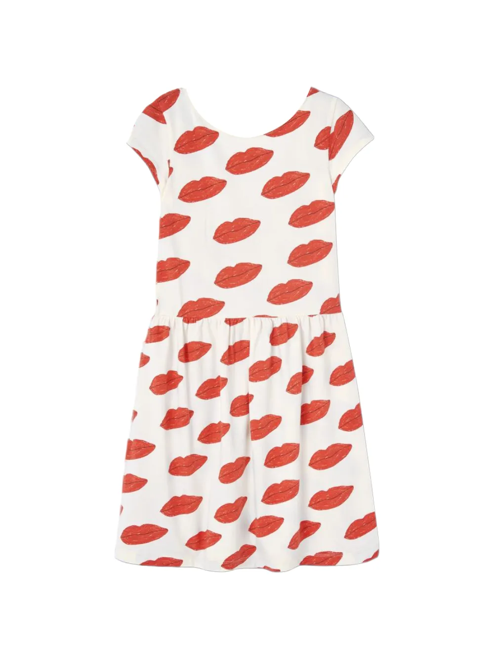The Animals Observatory Flamingo print dress - Bianco