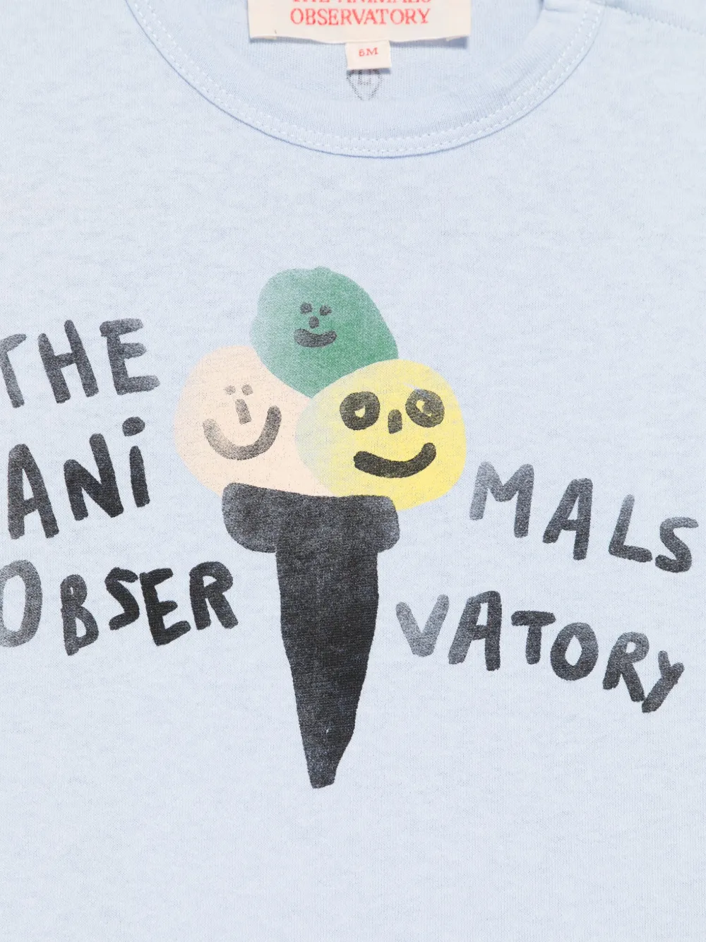 The Animals Observatory Pangolin T-shirt In Blue