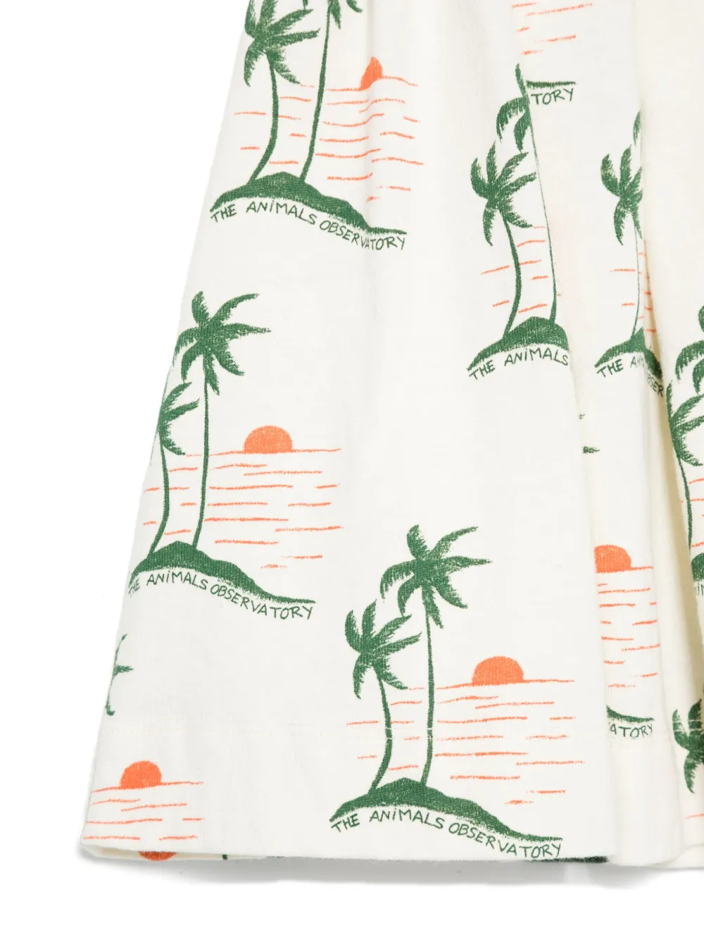 The Animals Observatory Rok met grafische print Wit