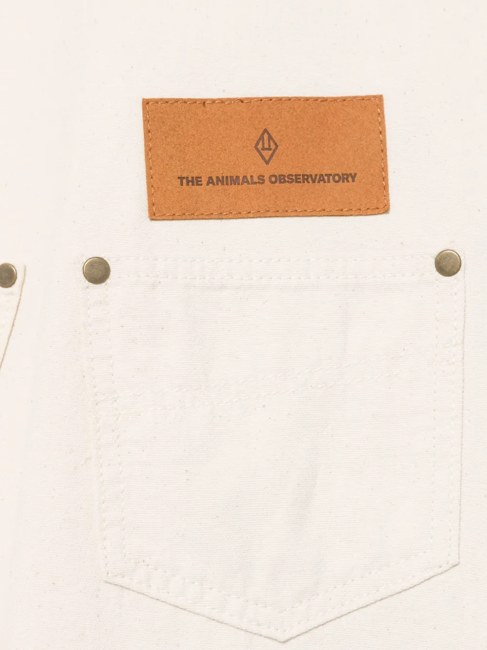 The Animals Observatory Illustration-print Dungarees In Neutrals