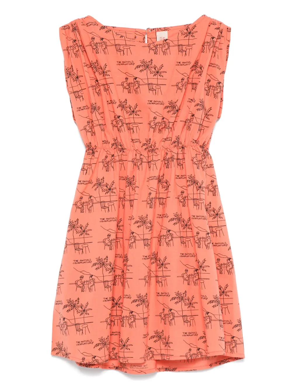 The Animals Observatory vestido con estampado gráfico | naranja | Image 1