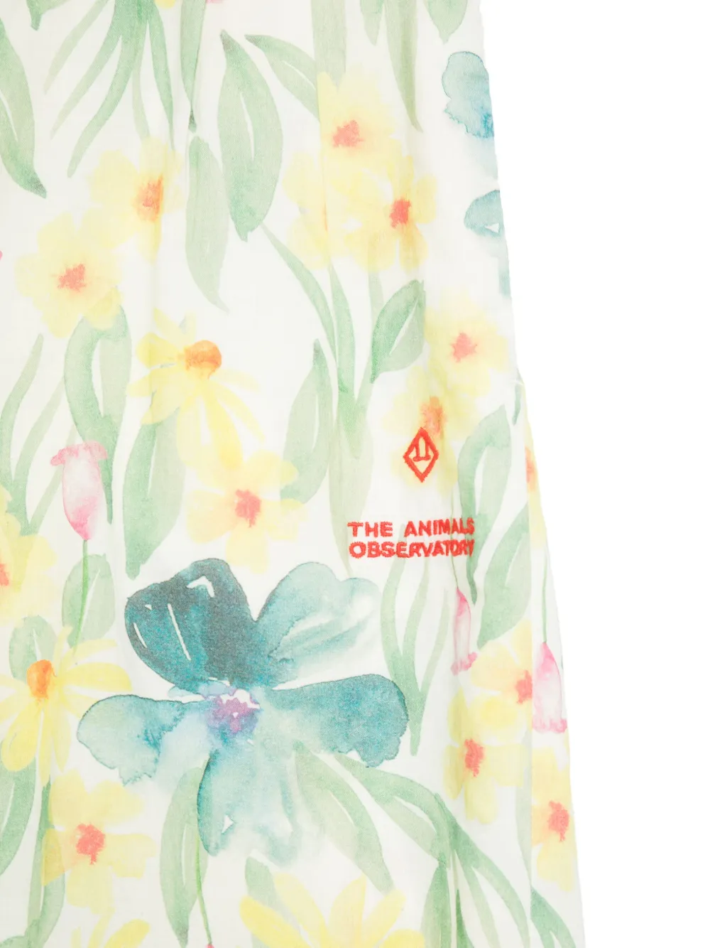 The Animals Observatory Broek met bloemenprint Wit