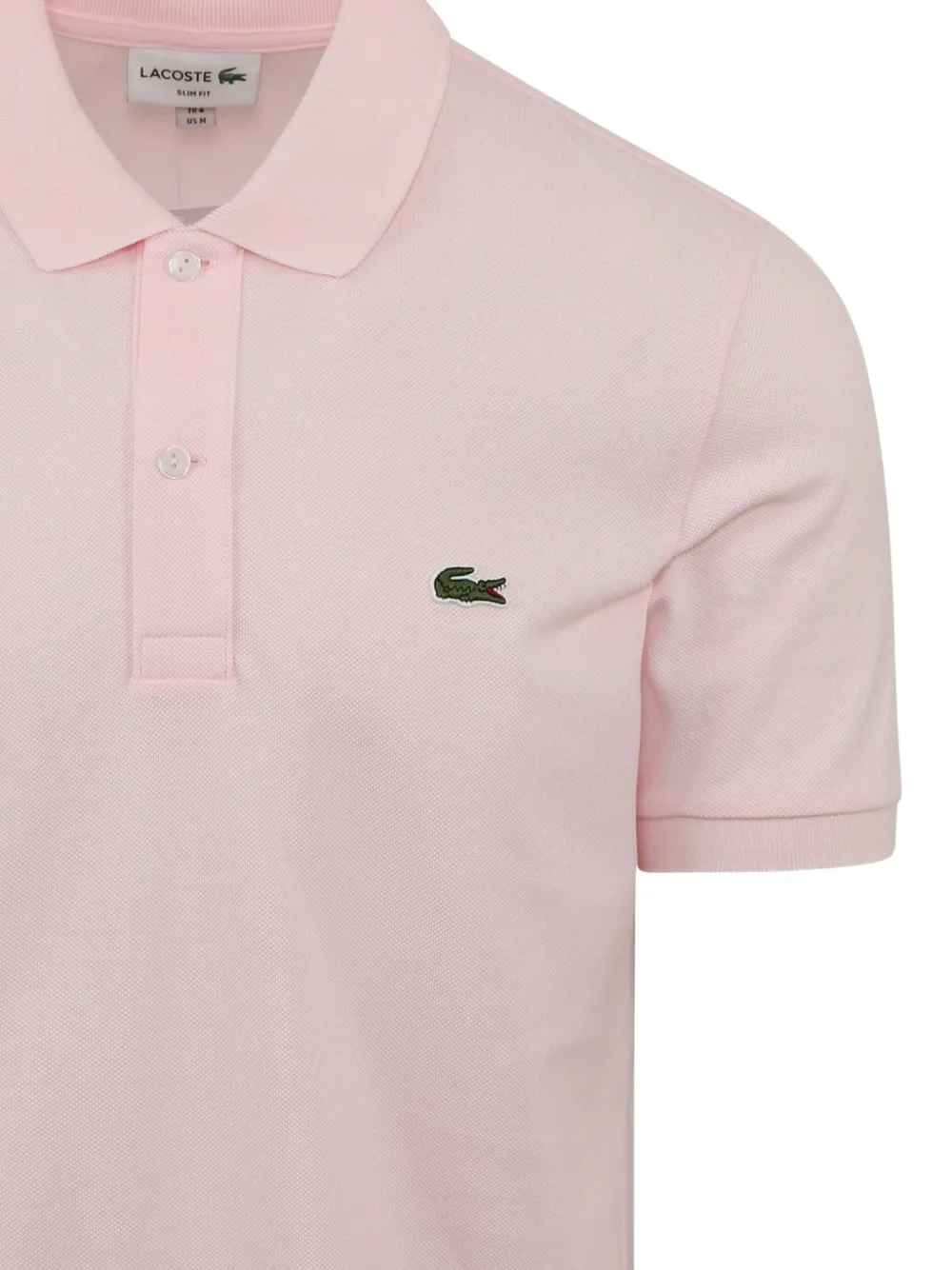 Lacoste L.12.12 poloshirt met geribbelde kraag - Roze