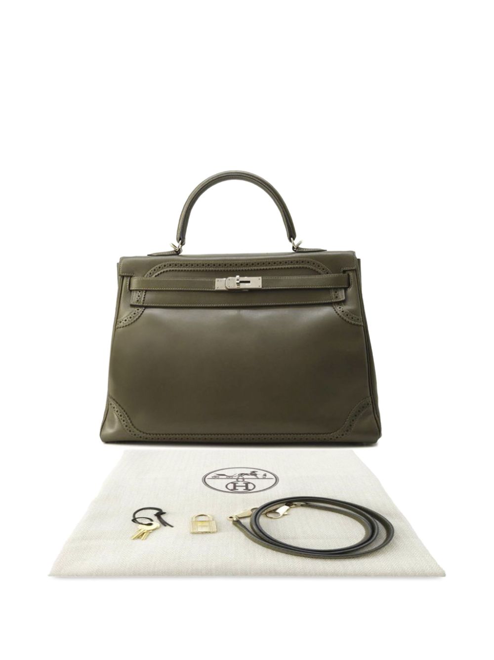 Hermes 2013 Tadelakt Swift Ghillies Kelly Retourne 35 satchel Women