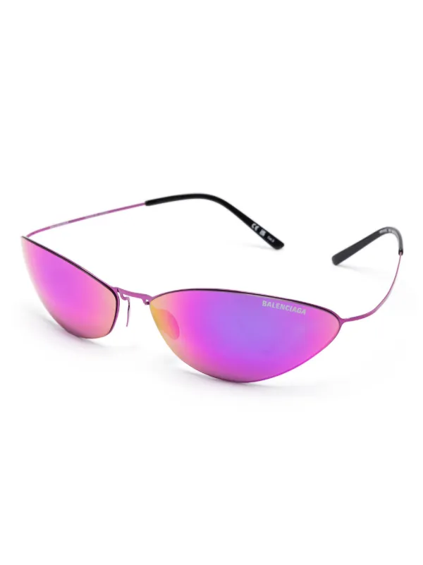 極美品✨ BALENCIAGA サングラス BB0018SK ブルー ピンク Balenciaga BB0018SK Sunglasses | FREE Shipping - Go-Optic