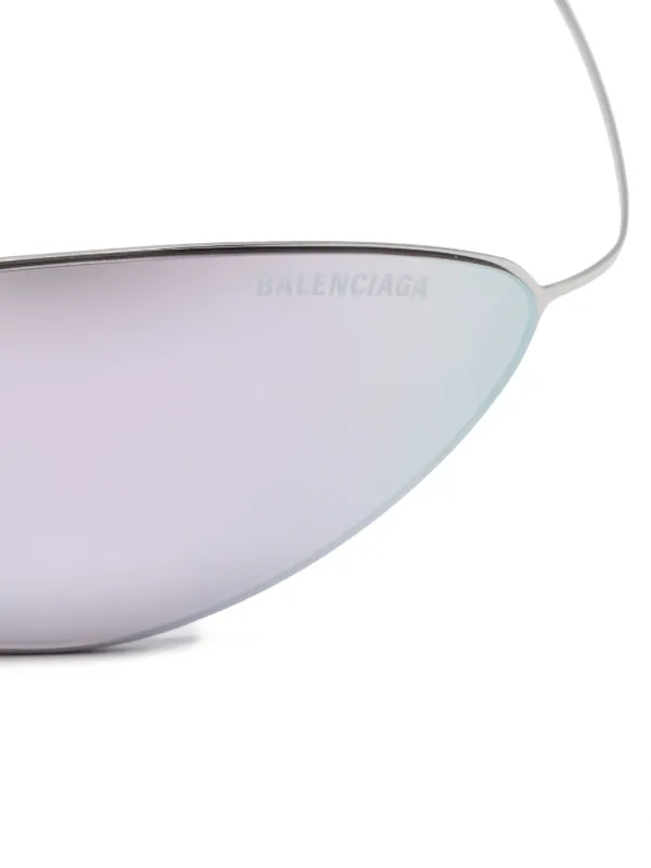 サングラス BALENCIAGA Balenciaga - BB0350S-004 - SILVER-SILVER-SILVER Balenciaga Eyewear BB0350S-004 SILVER-SILVER-SILVER | Black