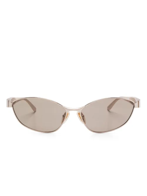 Lunettes de soleil à monture ovale - Balenciaga Eyewear - Modalova