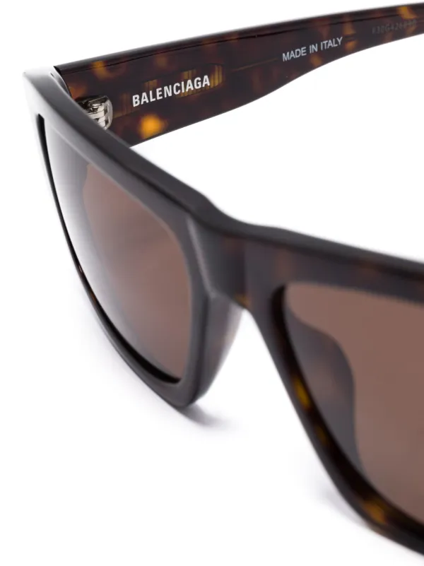 Balenciaga Eyewear rectangle-frame Sunglasses | Brown  display picture 2