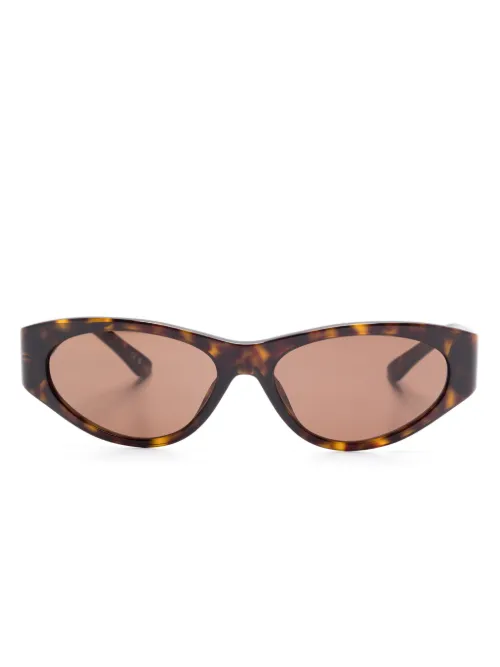 Lunettes de soleil à monture ovale - Balenciaga Eyewear - Modalova